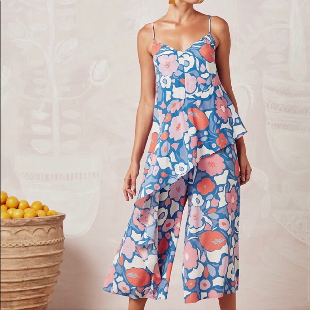 Mister Zimi Bellflower Silk Frida Sz6 NWT Jumpsuit